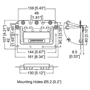 Penn Elcom Medium Recessed Handle H7154K