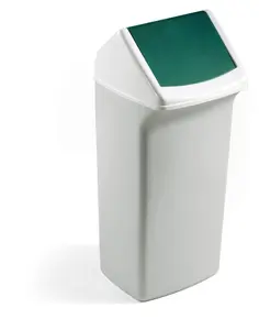 Durable DURABIN Square 40L Flip Swing Lid - Strong Recycling Bin Lid - Green