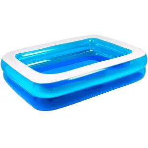 Rectangular Inflatable Swimming Pool  Family Paddling Pool for Garden Fun small