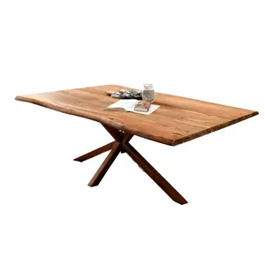 Lindholm Dining Table Silver / H79 x L180 x W100cm