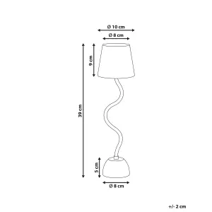 Wireless Metal Table Lamp Black VOUGA