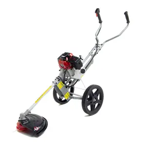 Grass Line Trimmer Fox Petrol Wheeled Strimmer Fox 52cc Lawn Field Cuttter