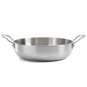 Samuel Groves Classic 26cm Stainless Steel Triply Chefs Pan Double Handled