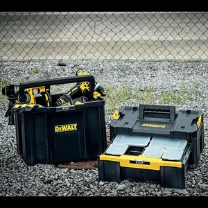 Dewalt Tstak III Combo - Carry Open Tote Tool Box Carrier + Deep Drawer Case