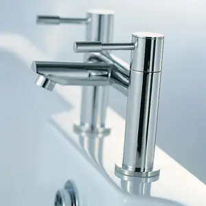 Nes Home Remy Basin & Bath Filler Mixer Taps Chrome