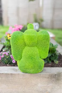 Elephant Garden Ornament with Flocked Moss