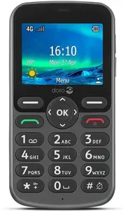 Doro 5860 4G Unlocked Mobile Phone For Seniors With Talking Number Keys, 2MP Camera, Assistance Button And Charging Cradle [UK And Irish Version]