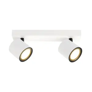 Luminosa Karlota Modern Twin Ceiling Spotlight, GU10