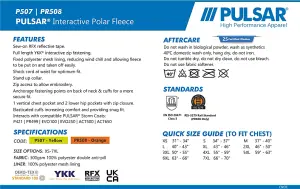 PULSAR High Visibility Interactive Rail Spec Polar Fleece