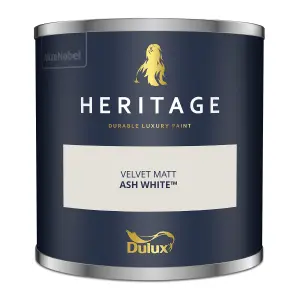 Dulux Trade Heritage Ash White Matt Wall paint, 125ml Tester pot