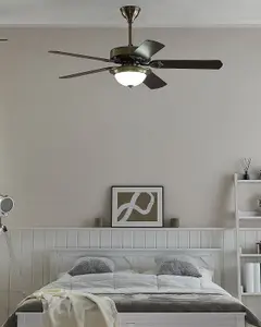 Ceiling Fan with Light Gold BEGEJ