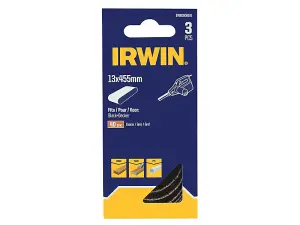 IRWIN Powerfile Sanding Belts - 13x455mm 40G Pack of 3 for Wood & Metal Finishing