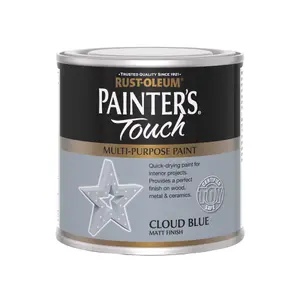 Rust-Oleum Painter's Touch Cloud Blue Matt Multi-room Furniture paint, 250ml