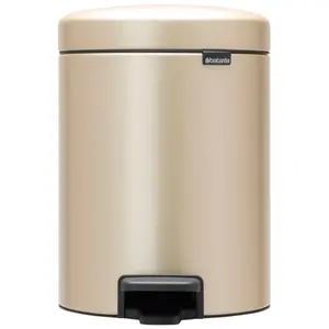 Brabantia NewIcon 3 Litre Soft Closing Pedal Bin Metallic Gold