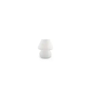 Luminosa Prato 1 Light Small Table Lamp White, E14