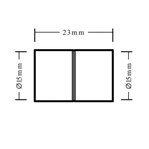 Flomasta Straight Coupler (Dia)15mm