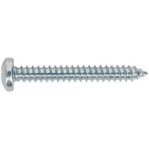 100 PACK 4.8 x 38mm Self Tapping Pan Head Screw - Pozi Head - Fixings Screw