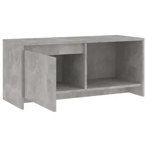 Berkfield TV Cabinet Concrete Grey 90x35x40 cm Engineered Wood