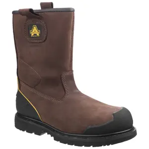 Amblers FS223 Waterproof Safety Rigger Work Boots Brown (Sizes 6-13)