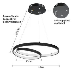 Altherr 1 - Light Novelty Pendant Schwarz