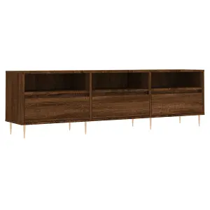 Berkfield TV Cabinet Brown Oak 150x30x44.5 cm Engineered Wood