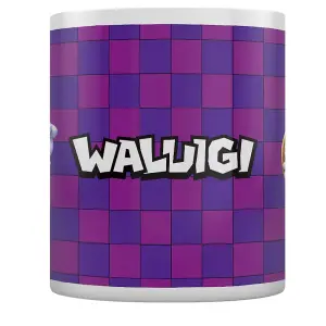 Super Mario Portrait Waluigi Mug Purple/White (One Size)