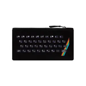 Grindstore Retro Gaming Keyboard Pencil Case Black (One Size)