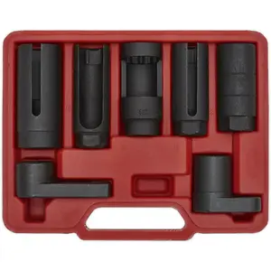 Comprehensive 7 Piece Oxygen Sensor Socket Set for Modern Vehicles