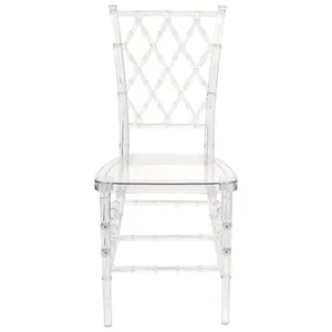 Set of 2 Dining Chairs CLARION Transparent