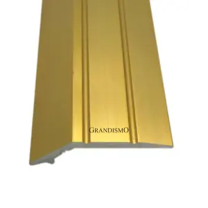 Vinyl Ramp Edge Trim 3ft / 0.9metres Long Vinyl To Vinyl Flooring Threshold Gold Metal Flooring Strip