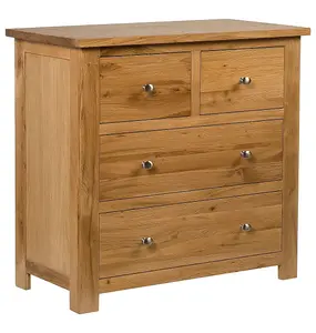 Hallowood Furniture Waverly Oak 2 over 2 Chest of Drawers