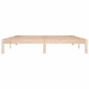 Berkfield Bed Frame Solid Wood 180x200 cm Super King Size