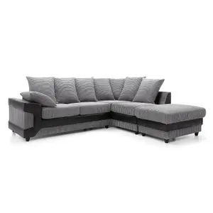 Dino Corner Sofa in Grey Right Facing