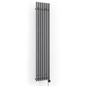 Terma 230V 0.8kW Modern Grey Smart Vertical Oil-filled radiator