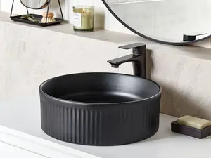 Ceramic Countertop Basin 370 mm Black GELDO