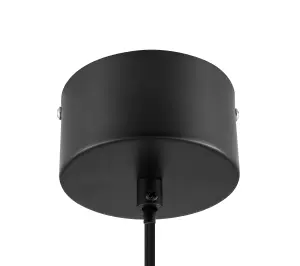 GoodHome Nedoki Matt Black Pendant ceiling light, (Dia)350mm