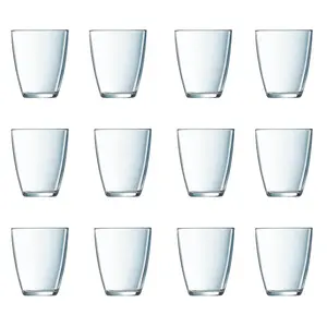 URBNLIVING 9cm Height Set of 12 Glassware Drinking Glass 250ml