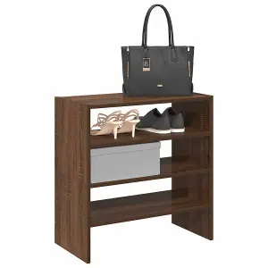 Berkfield Shoe Racks 2 pcs Stackable Brown Oak 60x30x30.5 cm