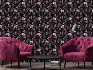 Galerie Enchanted Samana Pink Wallpaper