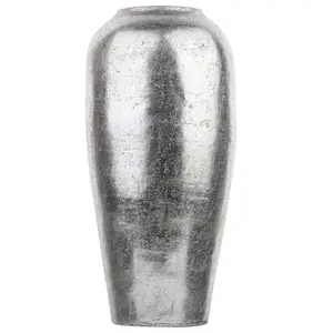 Decorative Vase LORCA Ceramic Silver