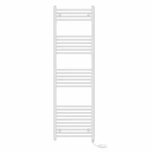 Right Radiators Prefilled Electric Straight Heated Towel Rail Bathroom Ladder Warmer Rads - White 1600x500 mm