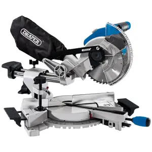 Draper  D20 20V Brushless Sliding Compound Mitre Saw, 185mm (Sold Bare) 55588