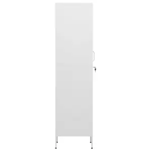 Berkfield Locker Cabinet White 35x46x180 cm Steel