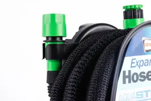 Streetwize Durable Aquastretch Expanding Magic Garden Water Hose Pipe - 15m 50ft