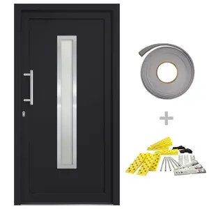 Fechteler Front Door Anthracite / Left Handing / 200cm H x 98cm W x 7cm D