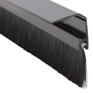 Black Stormguard Draught Excluder Premium Door Brush Seal Concealed Fixings914mm