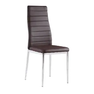 Ginnifer Upholstered Dining Chair (Set of 6) White / Chrome