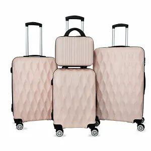 Pink 4PCS Travel Luggage Suitcase Set