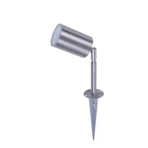 Blooma Candiac Silver effect LED Outdoor Spike light (D)60mm, Pack of 4