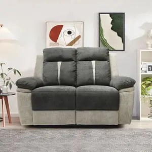 Comfy Living Fabric Manual Recliner 2 Seater Sofa